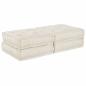 Preview: ARDEBO.de - Modulares Sofa 2 pcs Creme 70 x 70 x 36 cm Stoff