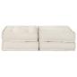 Preview: Modulares Sofa 2 pcs Creme 70 x 70 x 36 cm Stoff