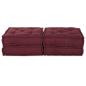 Preview: Modulares Sofa 2 pcs Kastanienbraun 70 x 70 x 36 cm Stoff