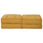 Preview: Modulare Sofagarnitur 2 Stk. Stoff Gelb 140 x 70 x 36 cm