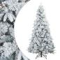 Preview: Künstlicher Scharnier-Weihnachtsbaum schneebedeckt Weiß 180 cm