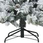 Preview: Künstlicher Scharnier-Weihnachtsbaum schneebedeckt Weiß 180 cm