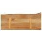 Preview: Tischplatte mit Baumkante 70x30x3,8 cm Massivholz Mango