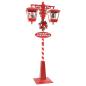 Preview: Weihnachtsstraßenlampe mit 2 Laternen Rot 80 x 40,5 x 188 cm