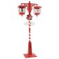 Preview: Weihnachtsstraßenlampe mit 2 Laternen Rot 80 x 40,5 x 188 cm
