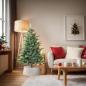 Preview: ARDEBO.de - Weihnachtsbaumkragen Weiß 75 x 75 x 25 cm Wasserhyazinthe