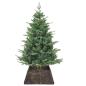 Preview: Weihnachtsbaumkragen Schwarz 70 x 70 x 28 cm Wasserhyazinthe