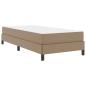 Preview: ARDEBO.de - Bett mit Matratze Cappuccino 90 x 190 cm Kunstleder