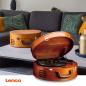 Preview: Retro-Plattenspieler mit 2 eingebauten Lautsprechern Braun