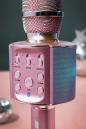 Preview: Bluetooth® Karaoke-Mikrofon mit Lautsprecher und Beleuchtung Pink