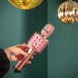 Preview: Bluetooth® Karaoke-Mikrofon mit Lautsprecher und Beleuchtung Pink