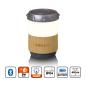 Preview: ARDEBO.de - Laterne mit integriertem Bluetooth®-Lautsprecher Bamboo