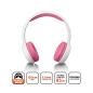 Preview: ARDEBO.de - Kinderkopfhörer 85dB mit Aufklebern Pink