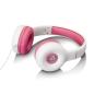 Preview: Kinderkopfhörer 85dB mit Aufklebern Pink