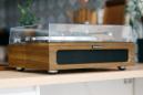 Preview: Plattenspieler mit 4 eingebauten Lautsprechern und Bluetooth-Empfang Wood