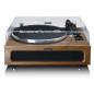Preview: Plattenspieler mit 4 eingebauten Lautsprechern und Bluetooth-Empfang Wood