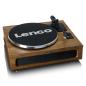 Preview: Plattenspieler mit 4 eingebauten Lautsprechern und Bluetooth-Empfang Wood