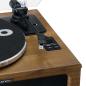Preview: Plattenspieler mit 4 eingebauten Lautsprechern und Bluetooth-Empfang Wood