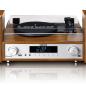 Preview: HiFi-Stereoanlage mit Plattenspieler, DAB+/FM-Radio und Bluetooth® Wood