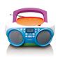 Preview: ARDEBO.de - Tragbares FM-Radio und CD/USB-Spieler Mehrfarbig