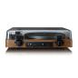 Preview: Vollautomatischer Plattenspieler mit Bluetooth®-Übertragung und Vorverstärker Plattenteller und Tonarm aus Metall Holz