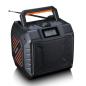 Preview: Leistungsstarkes tragbares DAB+/FM-Radio für den Außenbereich mit Bluetooth® IPX5 wasserdicht Grau