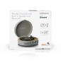 Preview: Retro-Schallplattenspieler aus Holz mit eingebauten Lautsprechern, Bluetooth® und AT3600L Tonabnehmer Grau