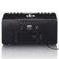 Preview: Stereo FM Radiowecker mit USB und Qi Wireless Smartphone-Ladung Schwarz
