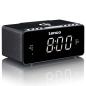 Preview: Stereo FM Radiowecker mit USB und Qi Wireless Smartphone-Ladung Schwarz