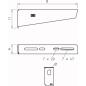 Preview: OBO Bettermann Wand- und Stielausleger mit BefestigungsschraubeM10x25 B410mm, St, FS