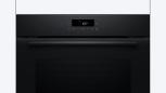 Preview: Bosch HBA572BB4 A+ Einbaubackofen, 60 cm breit, 71 L, Pyrolyse, TouchControl, 6 Heizarten, 10 Automatikprogramme, schwarz