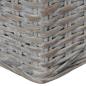 Preview: 2-tlg. Sofagarnitur mit Auflagen Grau Natur Rattan