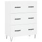 Preview: Highboard Weiß 69,5x34x180 cm Holzwerkstoff