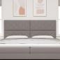 Preview: Stoffkopfteil Geometrisch mit Kopfteil Taupe 200 cm Stoff