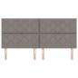 Preview: Stoffkopfteil Geometrisch mit Kopfteil Taupe 200 cm Stoff