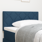 Preview: Kopfteil mit LED -Streifenleuchten Verstellbar Blau 90 cm Stoff