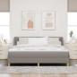 Preview: Boxspringbett mit Matratze Creme 90x200 cm Stoff Taupe