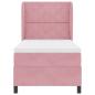 Preview: Boxspringbett mit Matratze mit Kopfteil Rosa 100 x 200 cm Samt