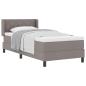 Preview: Boxspringbett mit Matratze mit Matratze Taupe 90 x 190 cm