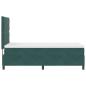 Preview: Boxspringbett mit Matratze Dunkelgrün 90 x 200 cm Samt