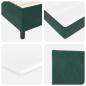 Preview: Boxspringbett mit Matratze Dunkelgrün 90 x 200 cm Samt