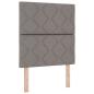 Preview: Boxspringbett mit Matratze mit Kopfteil Taupe 90 x 190 cm Stoff