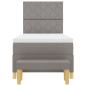 Preview: Boxspringbett mit Matratze mit Kopfteil Taupe 90 x 200 cm Stoff