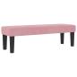 Preview: Boxspringbett mit Matratze mit Kopfteil Rosa 120 x 190 cm Samt