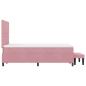 Preview: Boxspringbett mit Matratze mit Kopfteil Rosa 120 x 190 cm Samt