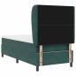 Preview: Boxspringbett mit Matratze Dunkelgrün 100 x 200 cm Samt