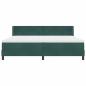 Preview: Boxspringbett mit Matratze Schwarz 100x200 cm Velvet Dunkelgrün