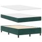 Preview: Boxspringbett mit Matratze Dunkelgrün 120 x 190 cm Samt