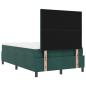 Preview: Boxspringbett mit Matratze Dunkelgrün 120 x 190 cm Samt