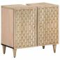 Preview: ARDEBO.de - Waschbeckenunterschrank 62x33x58 cm Massivholz Mango